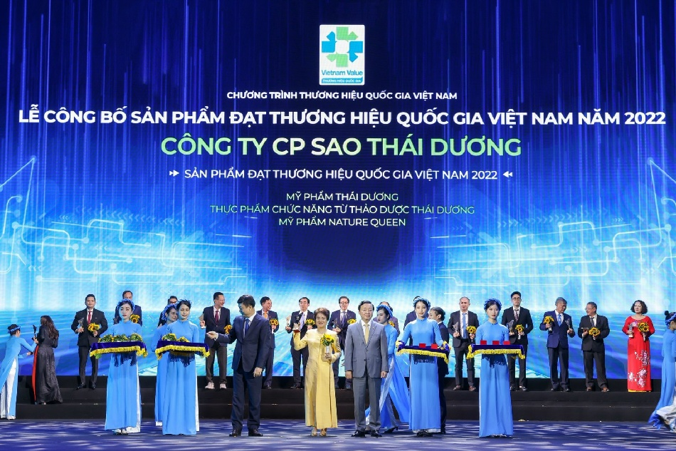 Sao Thái Dương vinh dự có 3 sản phẩm đạt giải Thương hiệu Quốc gia